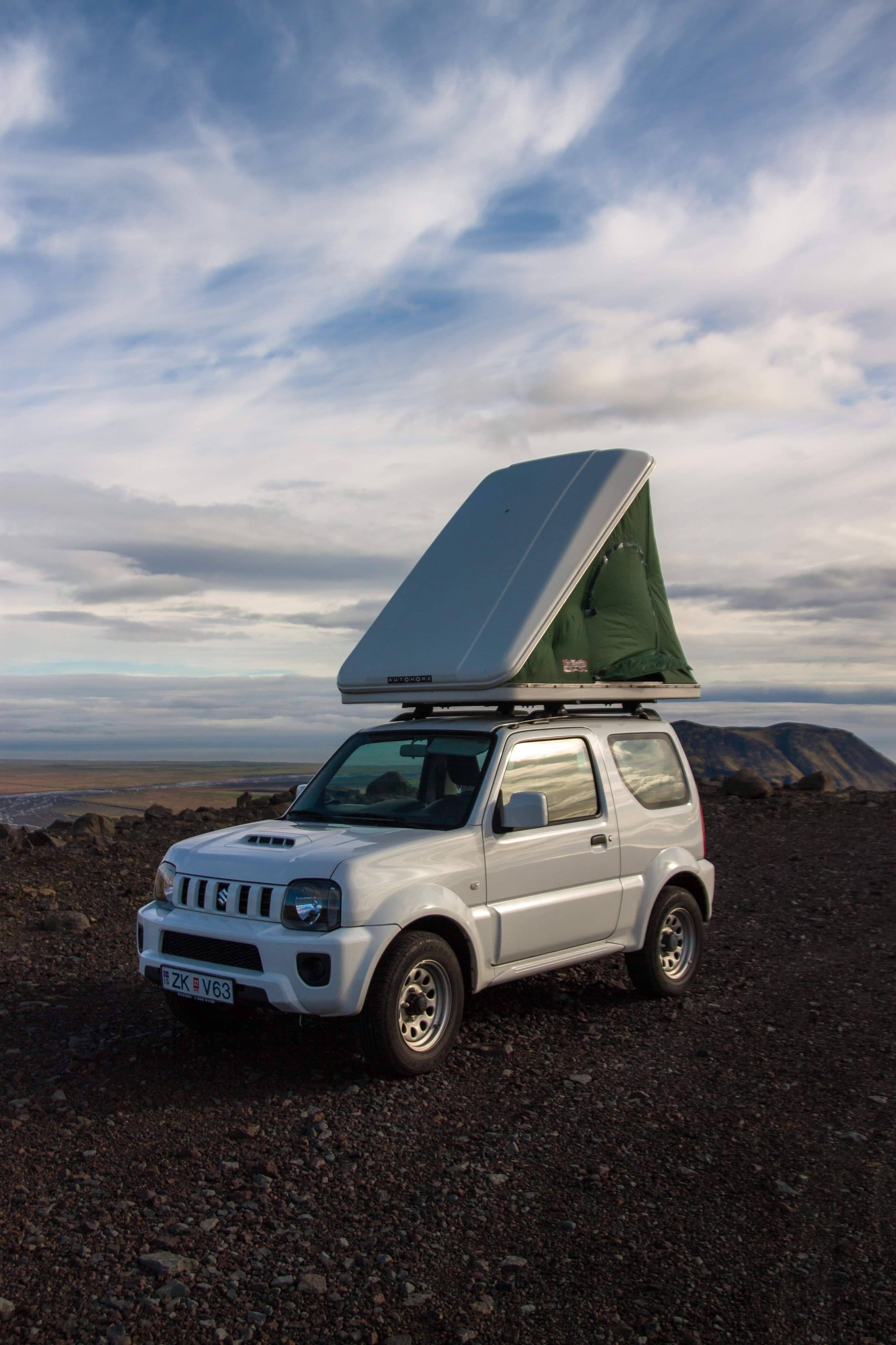 New Suzuki Jimny with Roof Tent in Iceland