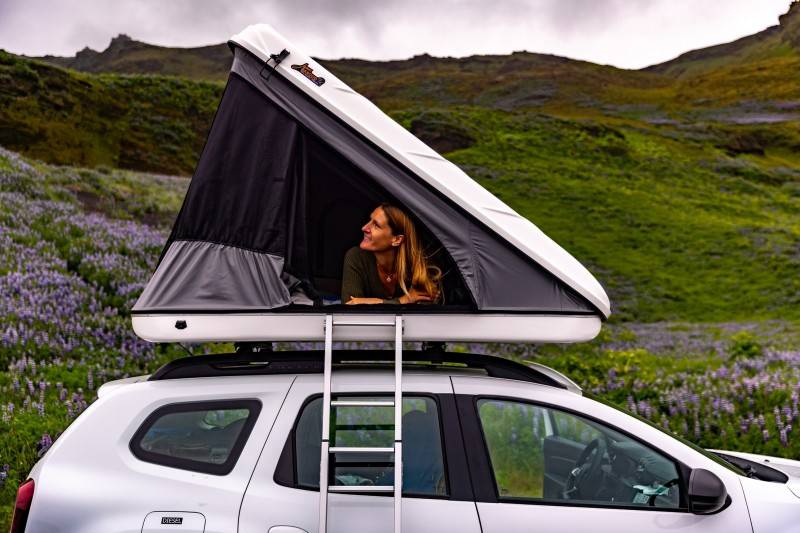 Roof Tent in Iceland